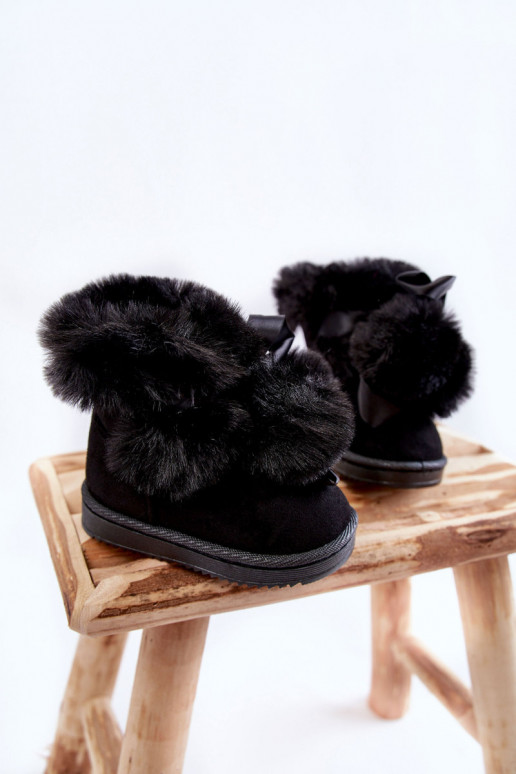 Stivali riscaldati per bambini doposci colore nero Roofy