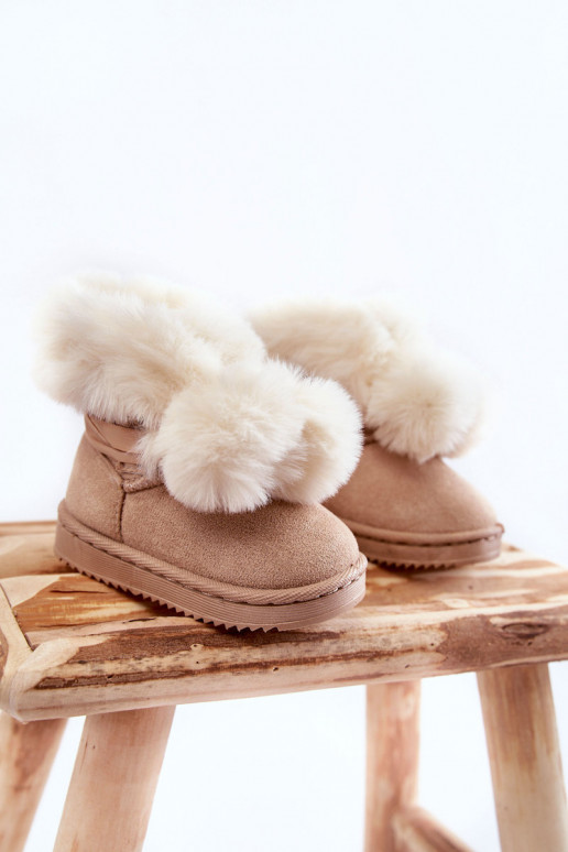 Stivali da neve riscaldati per bambini Avorio Roofy