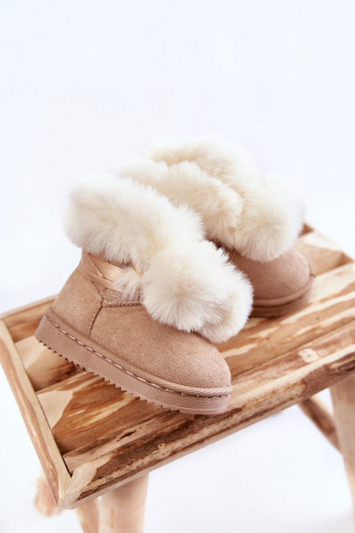 Stivali da neve riscaldati per bambini Avorio Roofy
