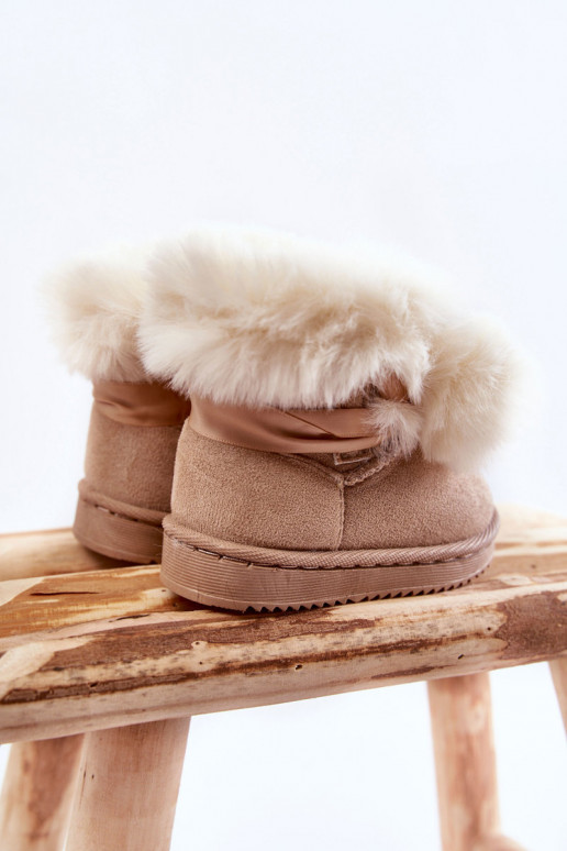 Stivali da neve riscaldati per bambini Avorio Roofy