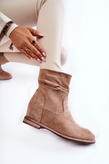 realizzato in pelle scamosciata Stivali beige Finney 2