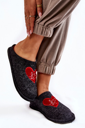 pantofole Big Star KK276019 Nero e rosso