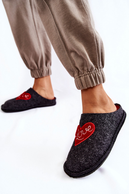 pantofole Big Star KK276019 Nero e rosso