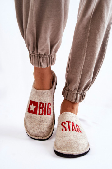 pantofole Big Star KK276021 beige 2