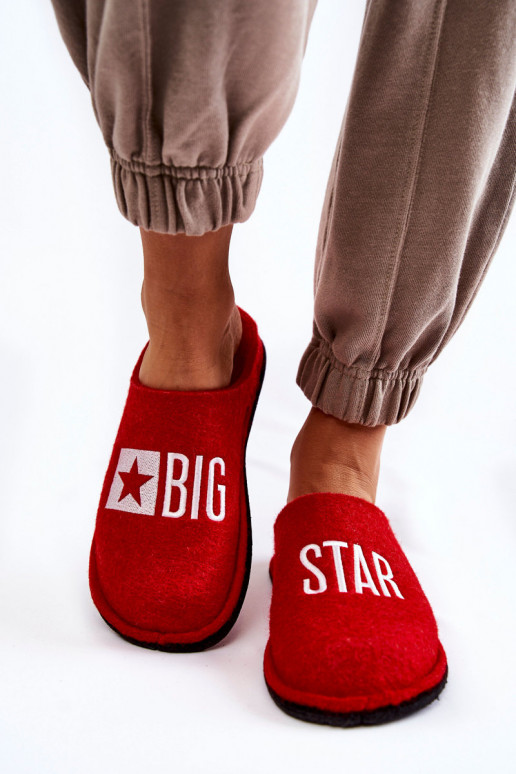 pantofole Big Star KK276022 rosse