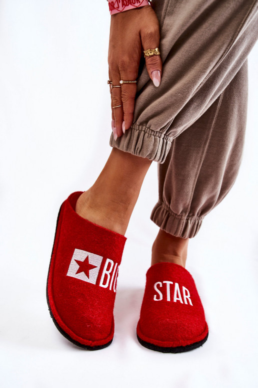 pantofole Big Star KK276022 rosse