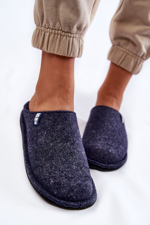 Pantofole modello classico Big Star KK276013 blu scuro