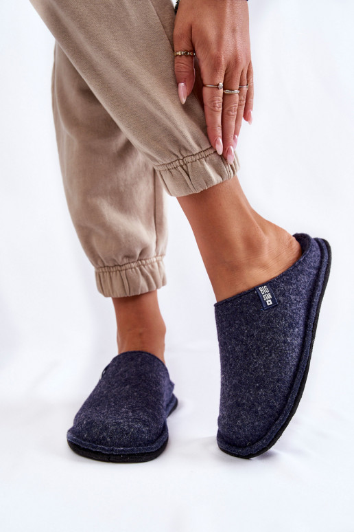 Pantofole modello classico Big Star KK276013 blu scuro