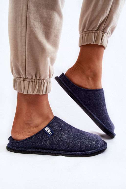 Pantofole modello classico Big Star KK276013 blu scuro