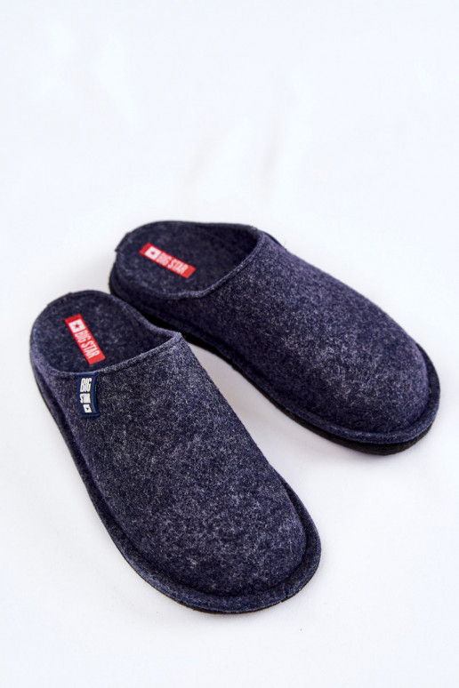 Pantofole modello classico Big Star KK276013 blu scuro