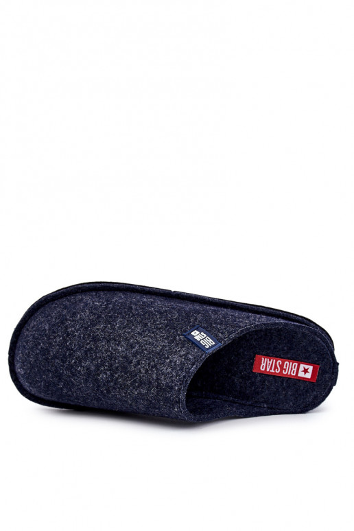 Ciabatte classiche da uomo Big Star KK176004 blu scuro