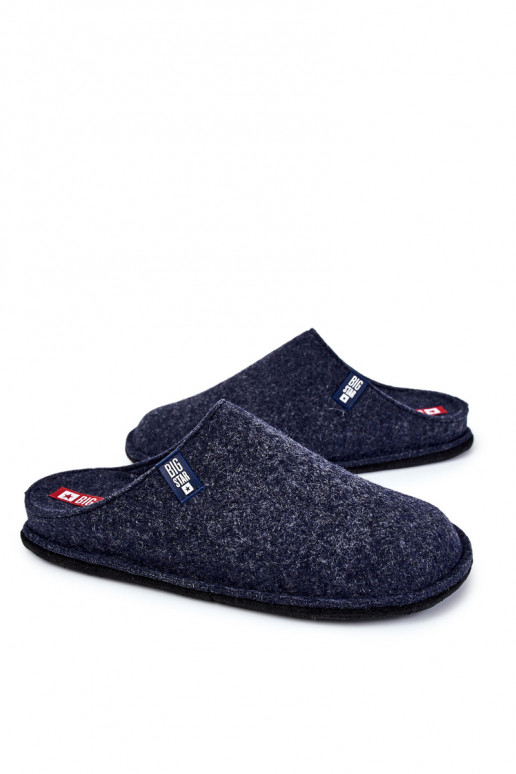 Ciabatte classiche da uomo Big Star KK176004 blu scuro