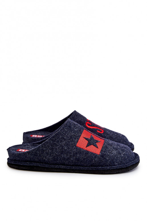 Ciabatte classiche da uomo Big Star KK176002 blu scuro