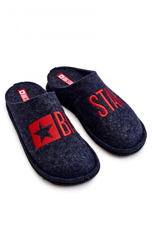Ciabatte classiche da uomo Big Star KK176002 blu scuro