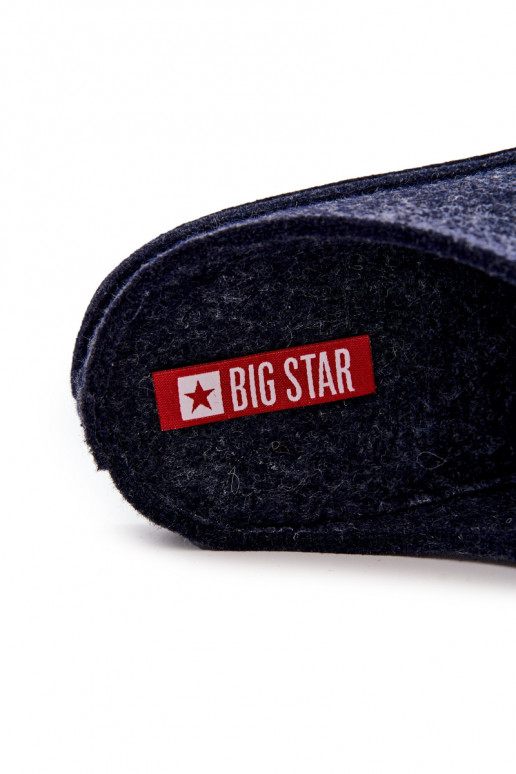 Ciabatte classiche da uomo Big Star KK176002 blu scuro