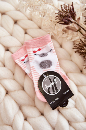 Calzini per bambini a righe, colore rosa