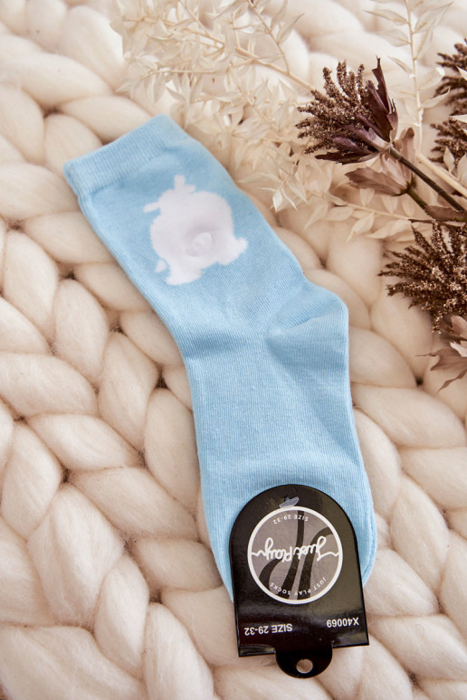 Calzini in cotone Orsetto Bianco colore menta