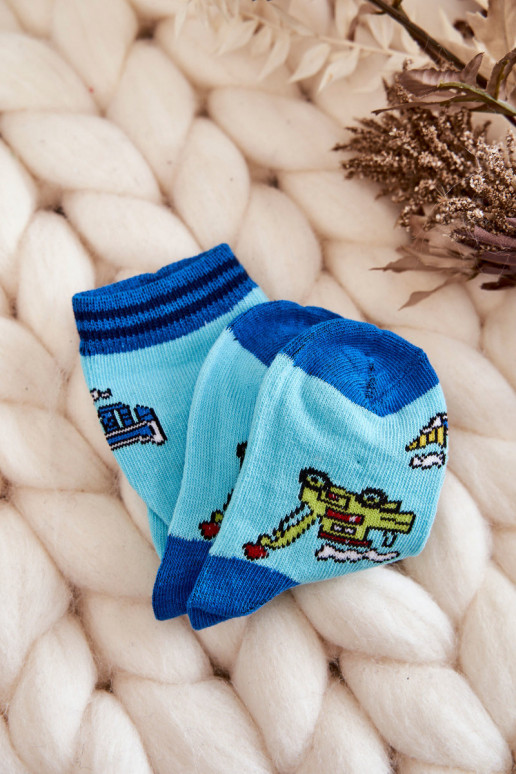 Calzini per bambini in cotone con motivi 5 pz. Colori differenti