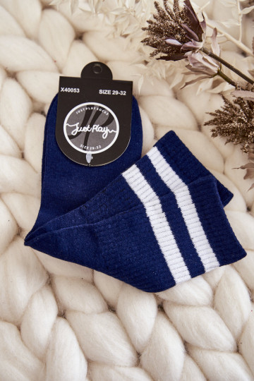 Calzini in cotone blu scuro