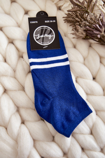 Calzini di cotone blu