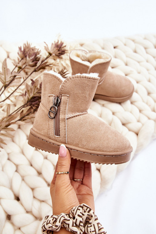 Doposci per bambini del modello resistente, riscaldato, Catellie beige Doposci per bambini del modello resistente, riscaldato, Catellie beige