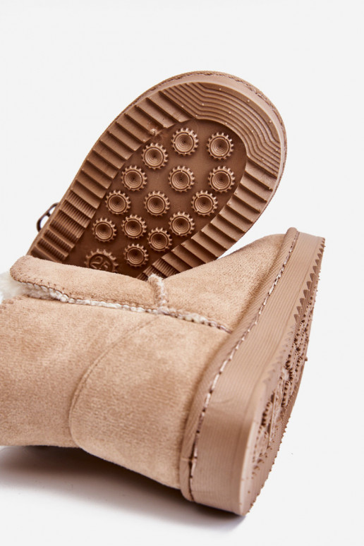 Doposci per bambini del modello resistente, riscaldato, Catellie beige Doposci per bambini del modello resistente, riscaldato, Catellie beige