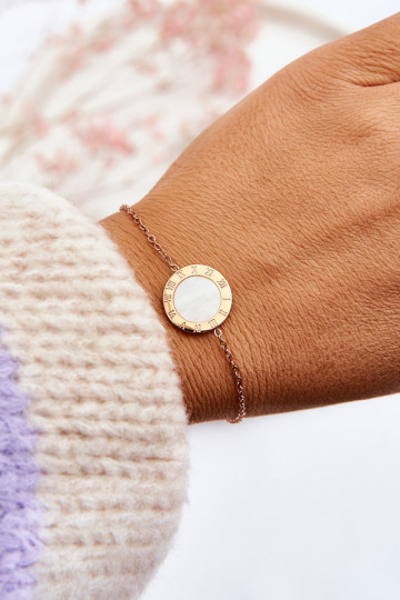 Bracciale in colore oro rosa bianco