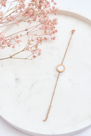 Bracciale in colore oro rosa bianco 2
