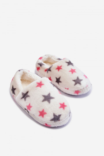 Pantofole riscaldate per bambini nel colore bianco Meyra