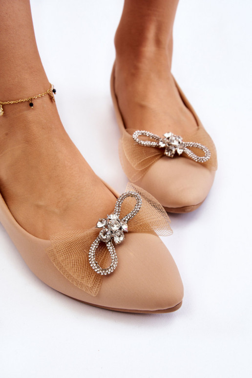 Ballerine con nasi a punta beige Luminous Ballerine con nasi a punta beige Luminous