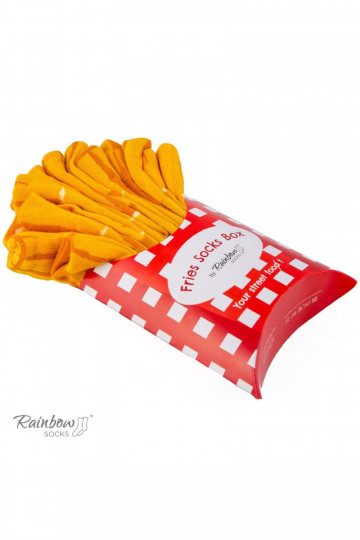 2 paia di calzini colorati in una scatola