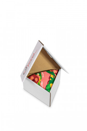 Calzini colorati in scatola 1 paio Pizza