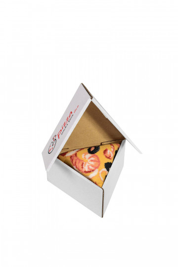 Calzini colorati in scatola 1 paio Pizza