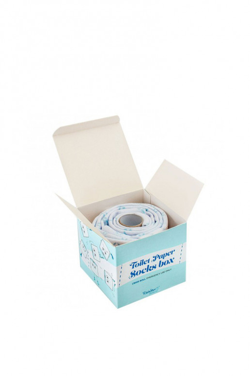 2 paia di calzini colorati in una scatola