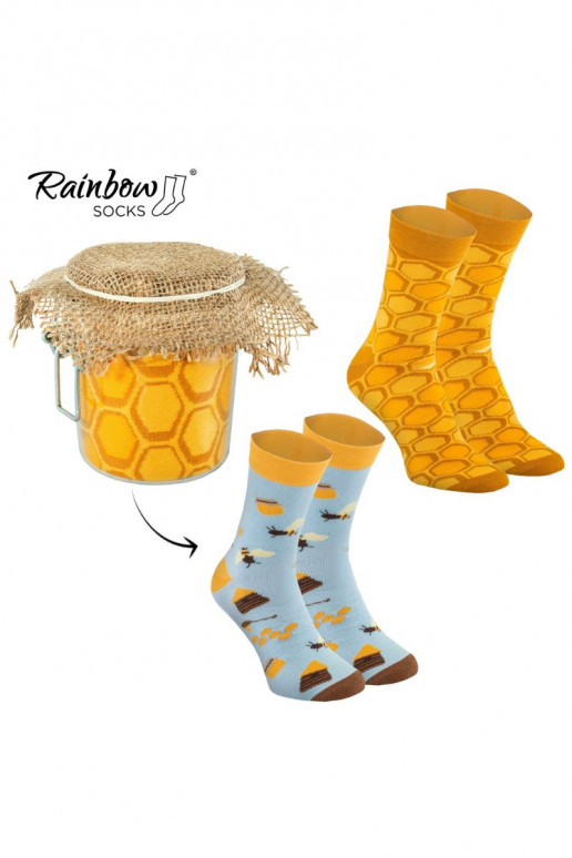 2 paia di calzini colorati