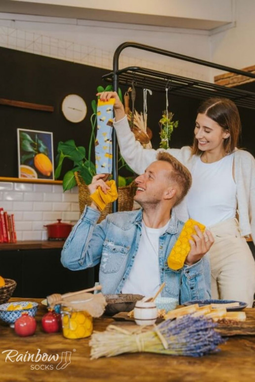 2 paia di calzini colorati