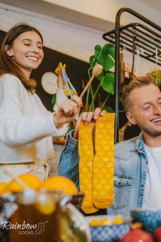 2 paia di calzini colorati