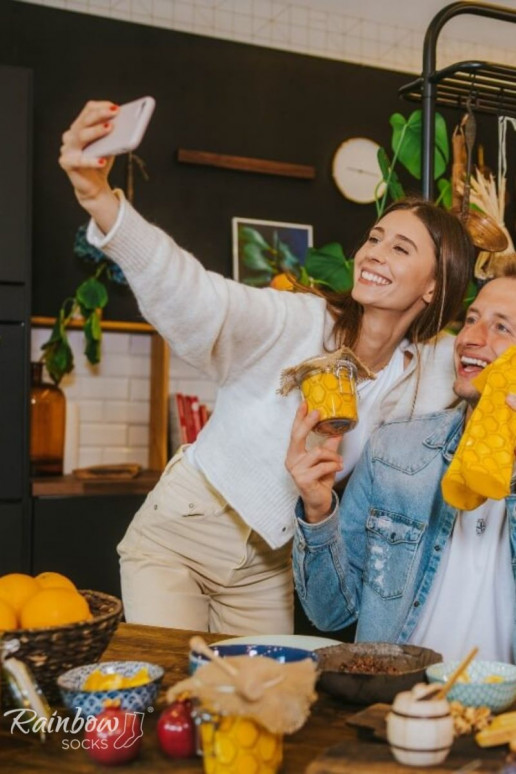 2 paia di calzini colorati