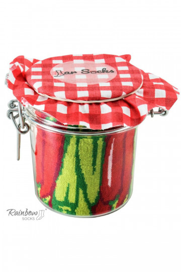 2 paia di calzini colorati in una scatola