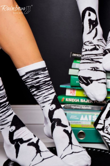 Calzini colorati in una scatola Bianco e nero 2 paia 2