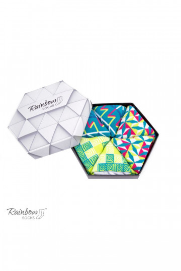 Calzini colorati con motivi geometrici 3 paia