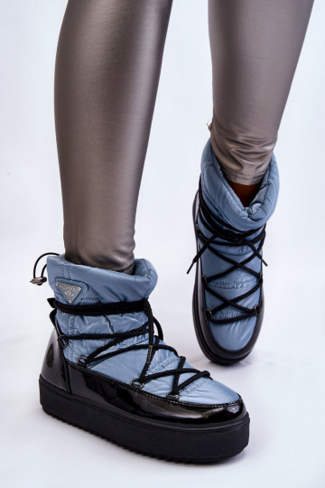 doposci con lacci in colore blu Carrios