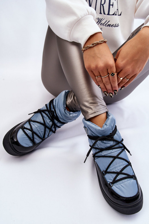 doposci con lacci in colore blu Carrios doposci con lacci in colore blu Carrios