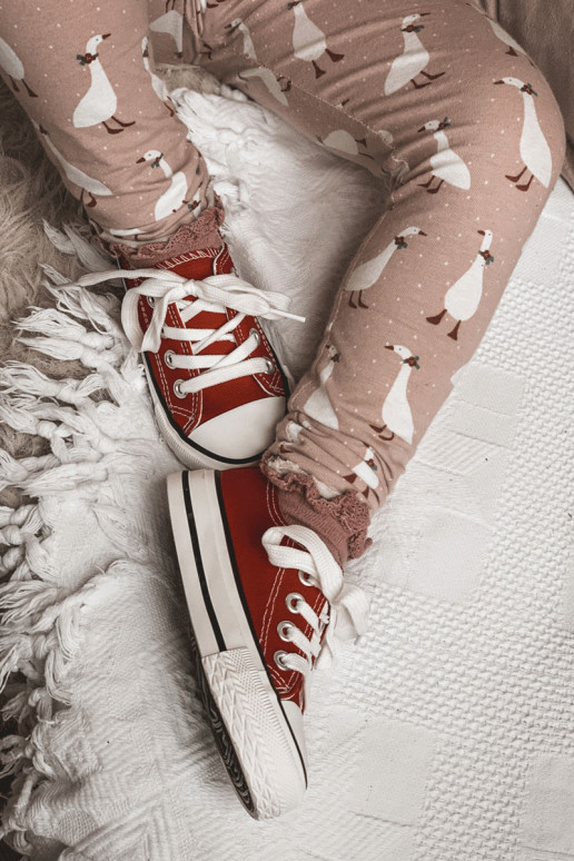 Scarpe sportive classiche per bambini in colore rosso Filemon