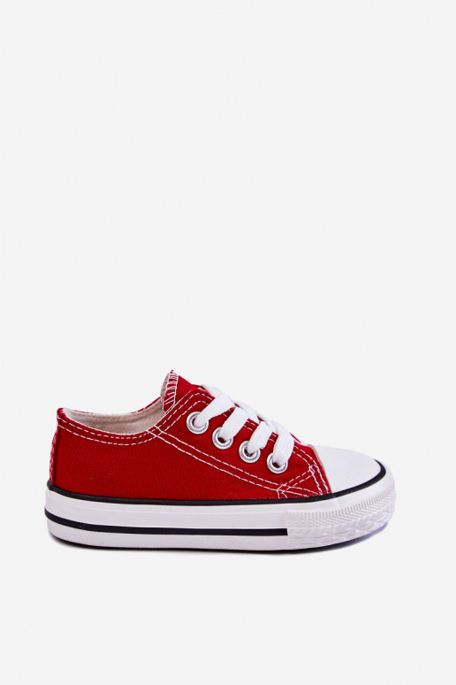 Scarpe sportive classiche per bambini in colore rosso Filemon