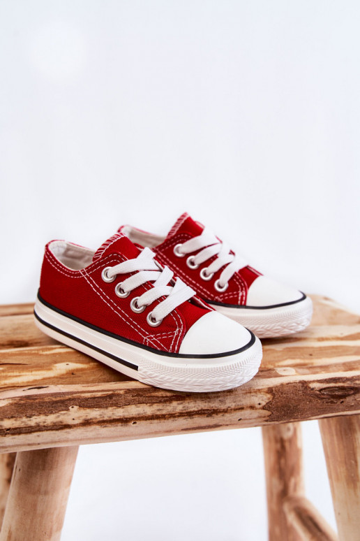 Scarpe sportive classiche per bambini in colore rosso Filemon Scarpe sportive classiche per bambini in colore rosso Filemon