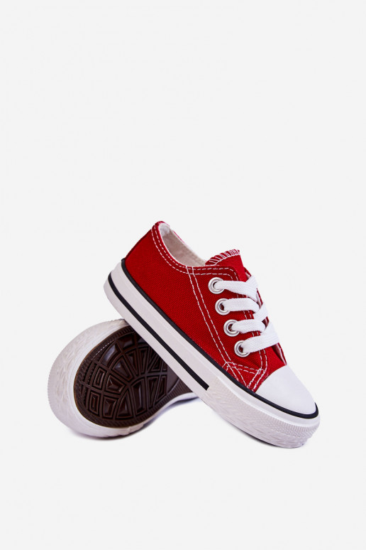 Scarpe sportive classiche per bambini in colore rosso Filemon
