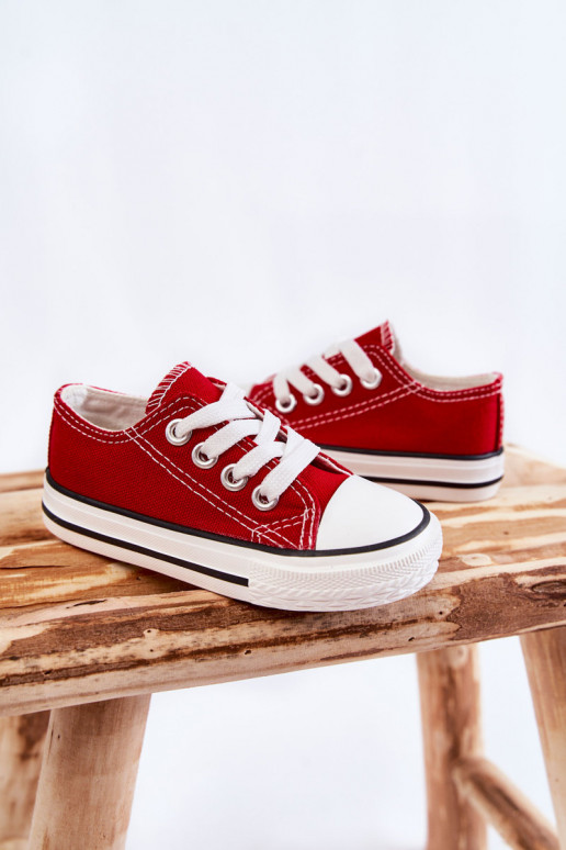 Scarpe sportive classiche per bambini in colore rosso Filemon Scarpe sportive classiche per bambini in colore rosso Filemon
