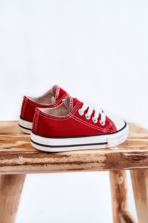 Scarpe sportive classiche per bambini in colore rosso Filemon