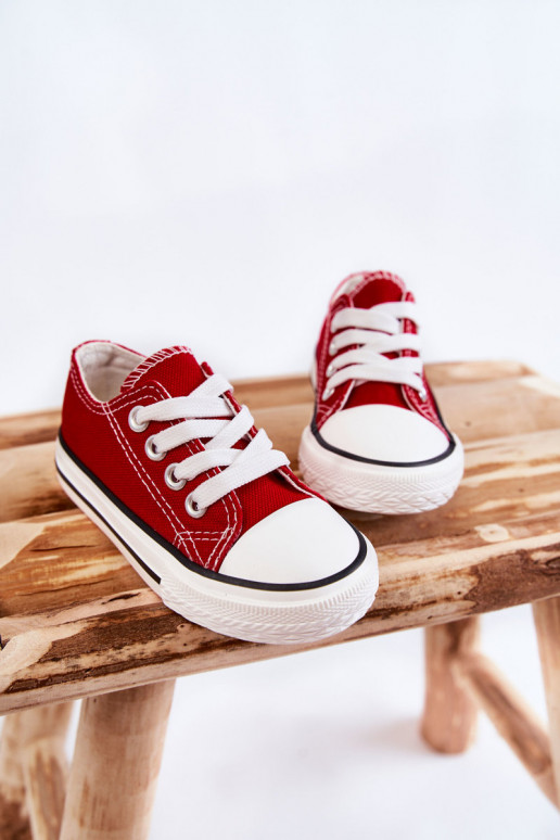 Scarpe sportive classiche per bambini in colore rosso Filemon